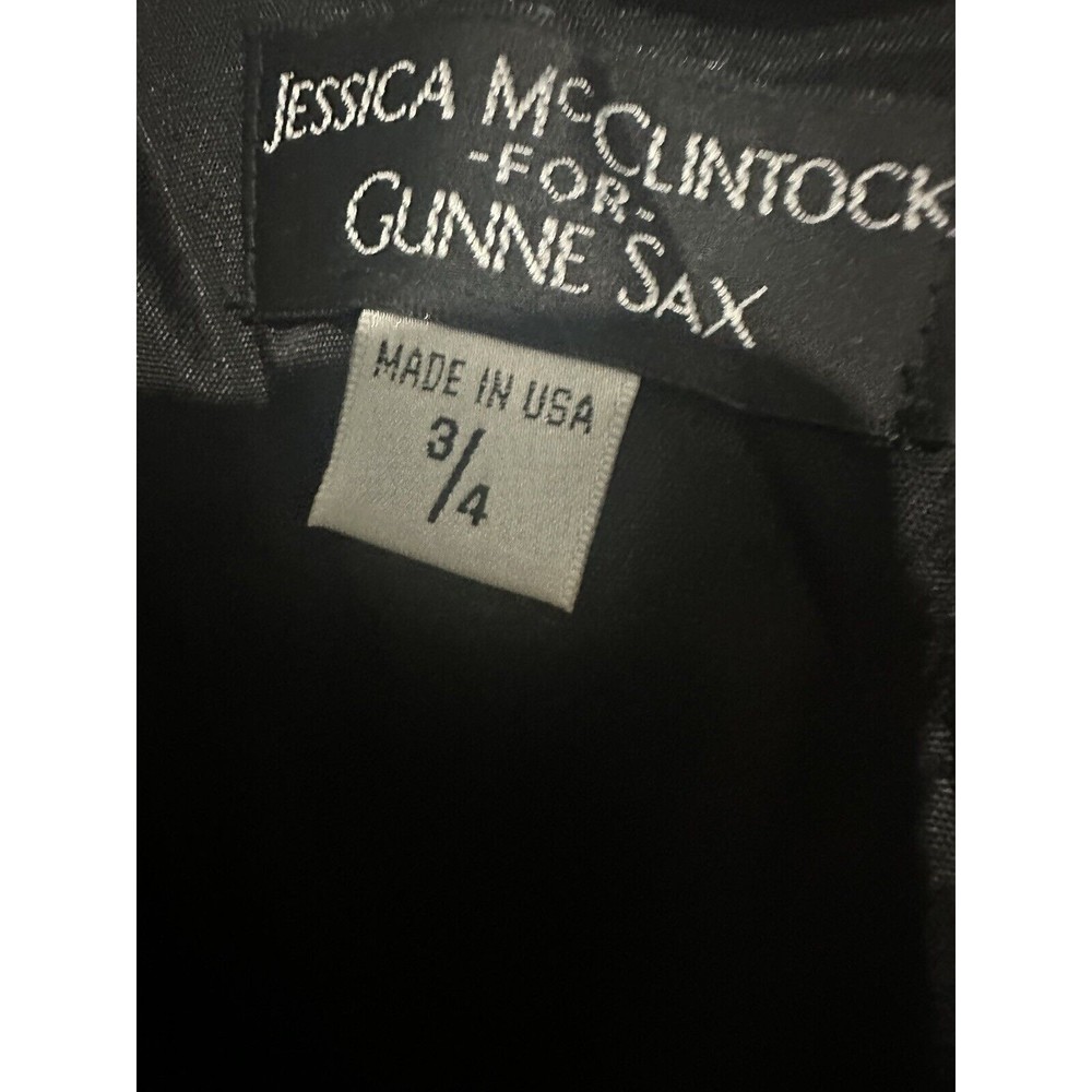 Jessica McClintock Gunne Sax Women Size 3/4 Strapless Gown Prom Dress Teal Blue - Picture 2 of 16